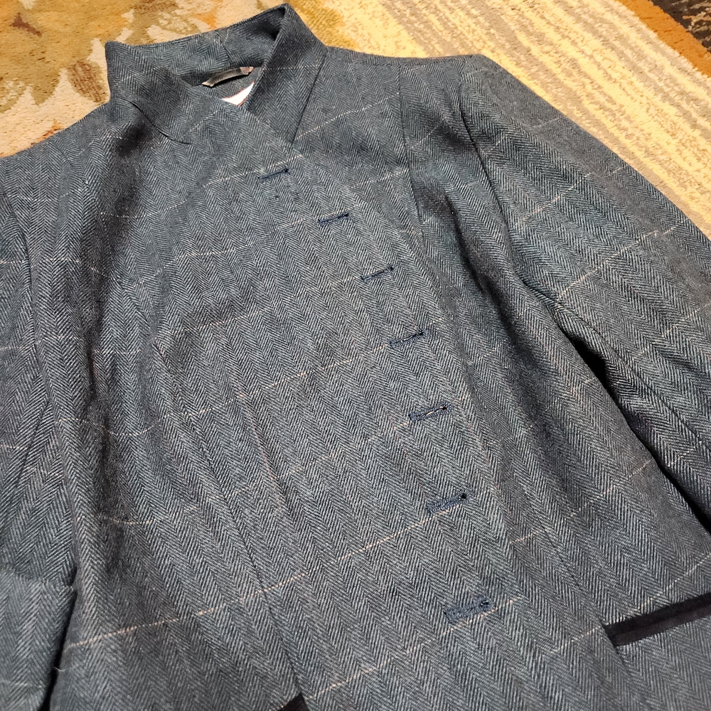 Joe Browns Teal Checkered Women's Blazer - Picture 15 of 15